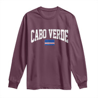 Cabo Verde Sports Throwback Long Sleeve Shirt Cape Verdean Pride Lovers
