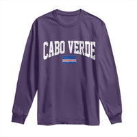Cabo Verde Sports Throwback Long Sleeve Shirt Cape Verdean Pride Lovers