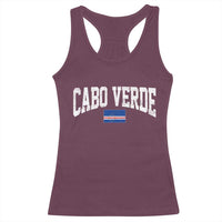 Cabo Verde Sports Throwback Racerback Tank Top Cape Verdean Pride Lovers