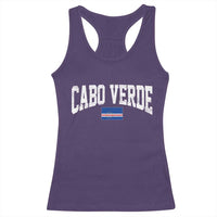Cabo Verde Sports Throwback Racerback Tank Top Cape Verdean Pride Lovers