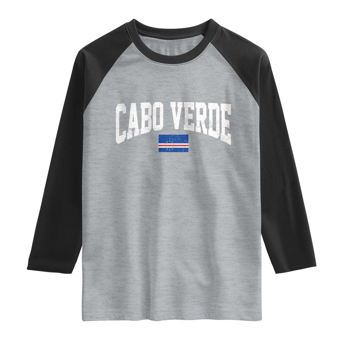 Cabo Verde Sports Throwback Raglan Shirt Cape Verdean Pride Lovers