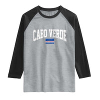 Cabo Verde Sports Throwback Raglan Shirt Cape Verdean Pride Lovers