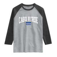 Cabo Verde Sports Throwback Raglan Shirt Cape Verdean Pride Lovers