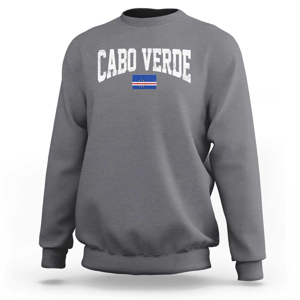Cabo Verde Sports Throwback Sweatshirt Cape Verdean Pride Lovers