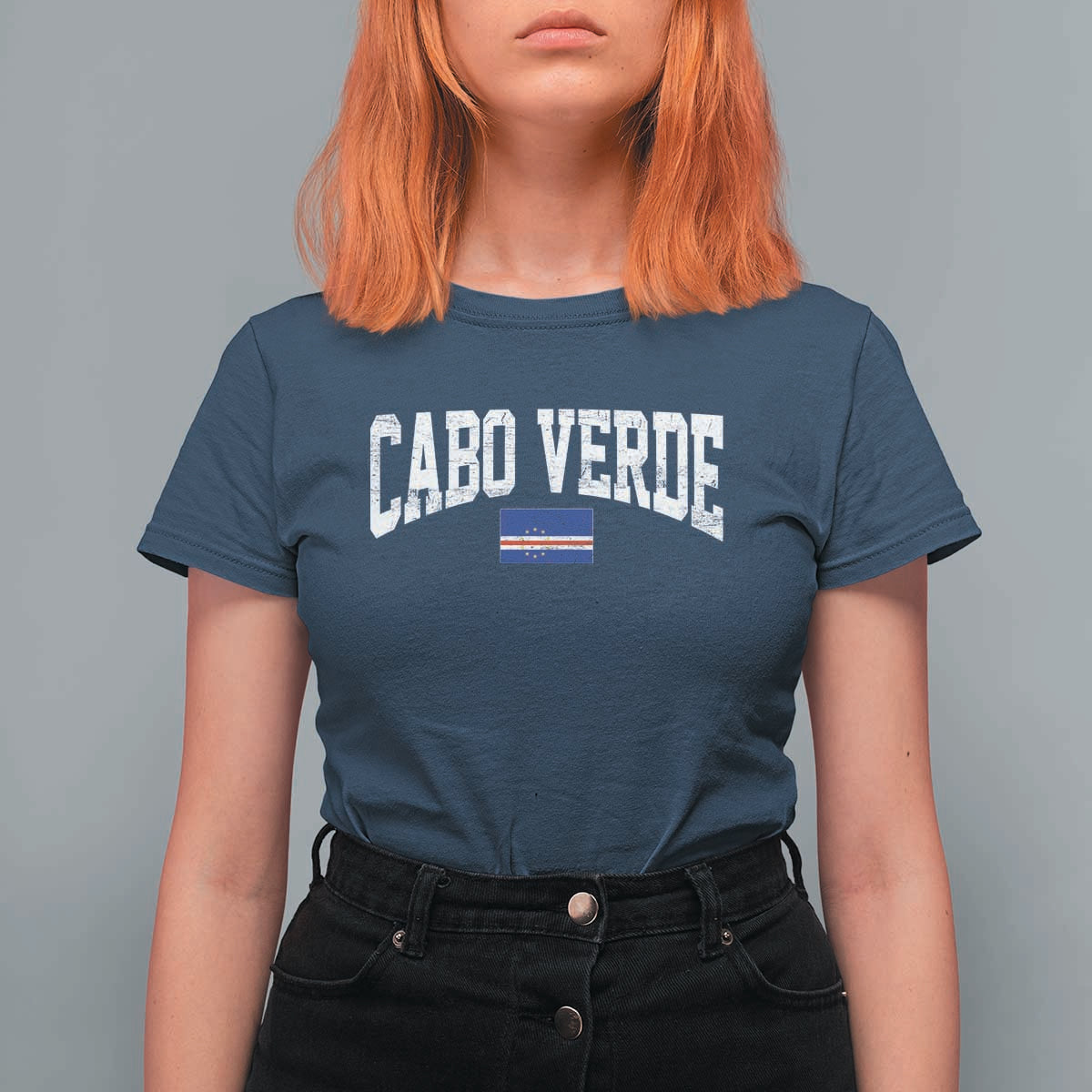 Cabo Verde Sports Throwback T Shirt For Women Cape Verdean Pride Lovers