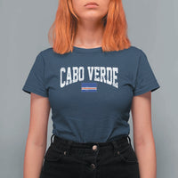 Cabo Verde Sports Throwback T Shirt For Women Cape Verdean Pride Lovers
