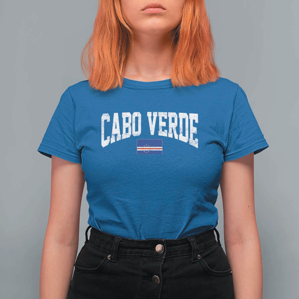 Cabo Verde Sports Throwback T Shirt For Women Cape Verdean Pride Lovers