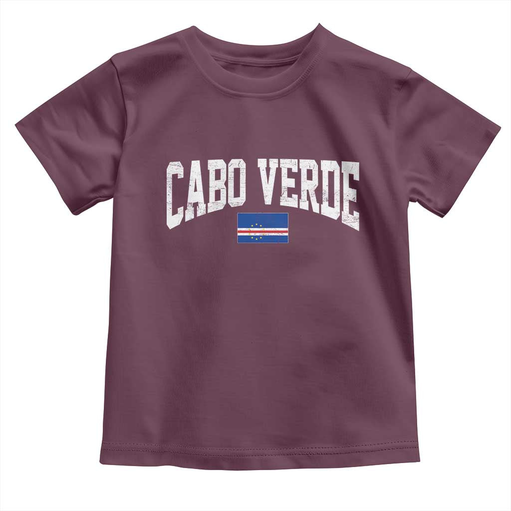 Cabo Verde Sports Throwback Toddler T Shirt Cape Verdean Pride Lovers