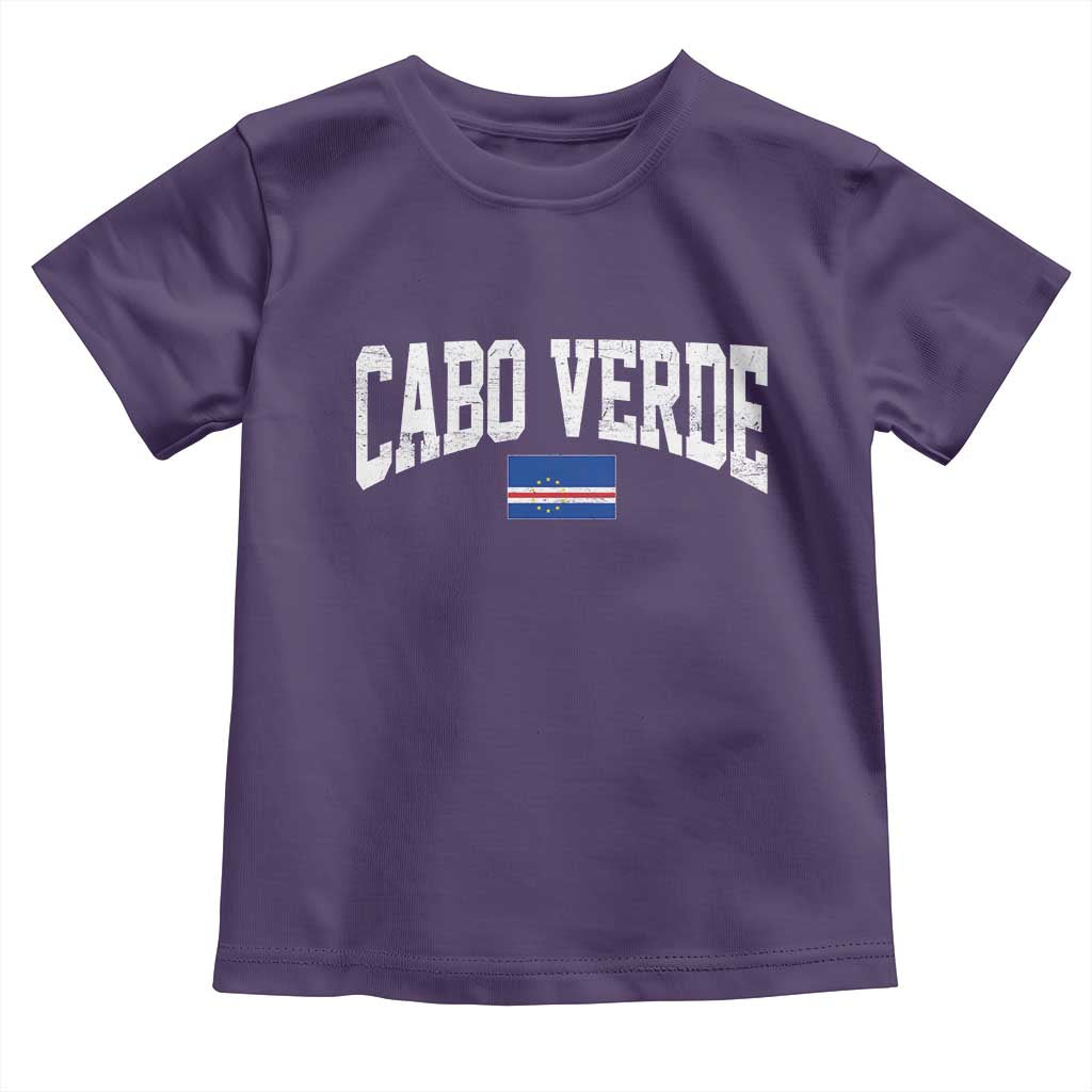 Cabo Verde Sports Throwback Toddler T Shirt Cape Verdean Pride Lovers