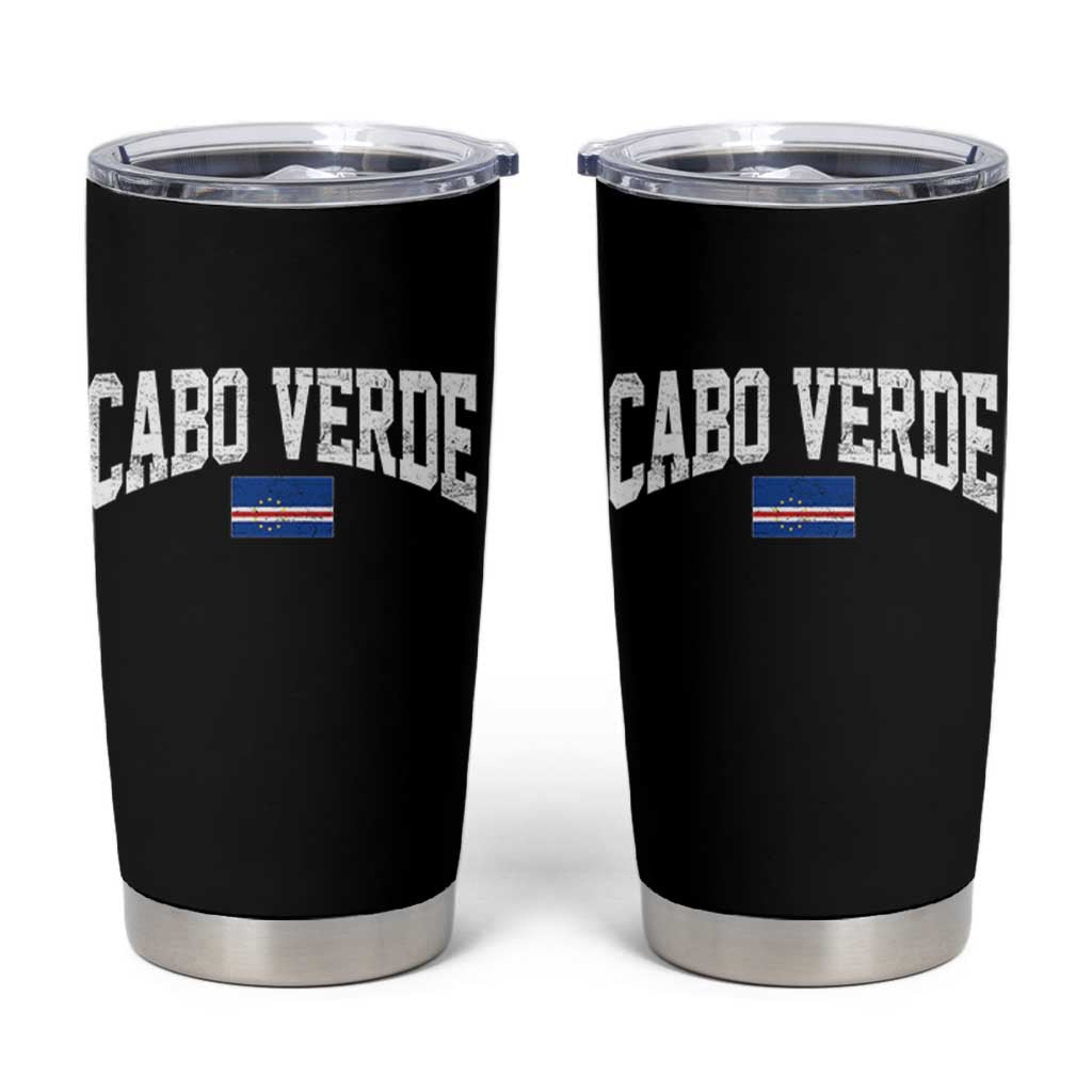 Cabo Verde Sports Throwback Tumbler Cup Cape Verdean Pride Lovers
