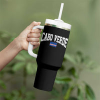 Cabo Verde Sports Throwback Tumbler With Handle Cape Verdean Pride Lovers