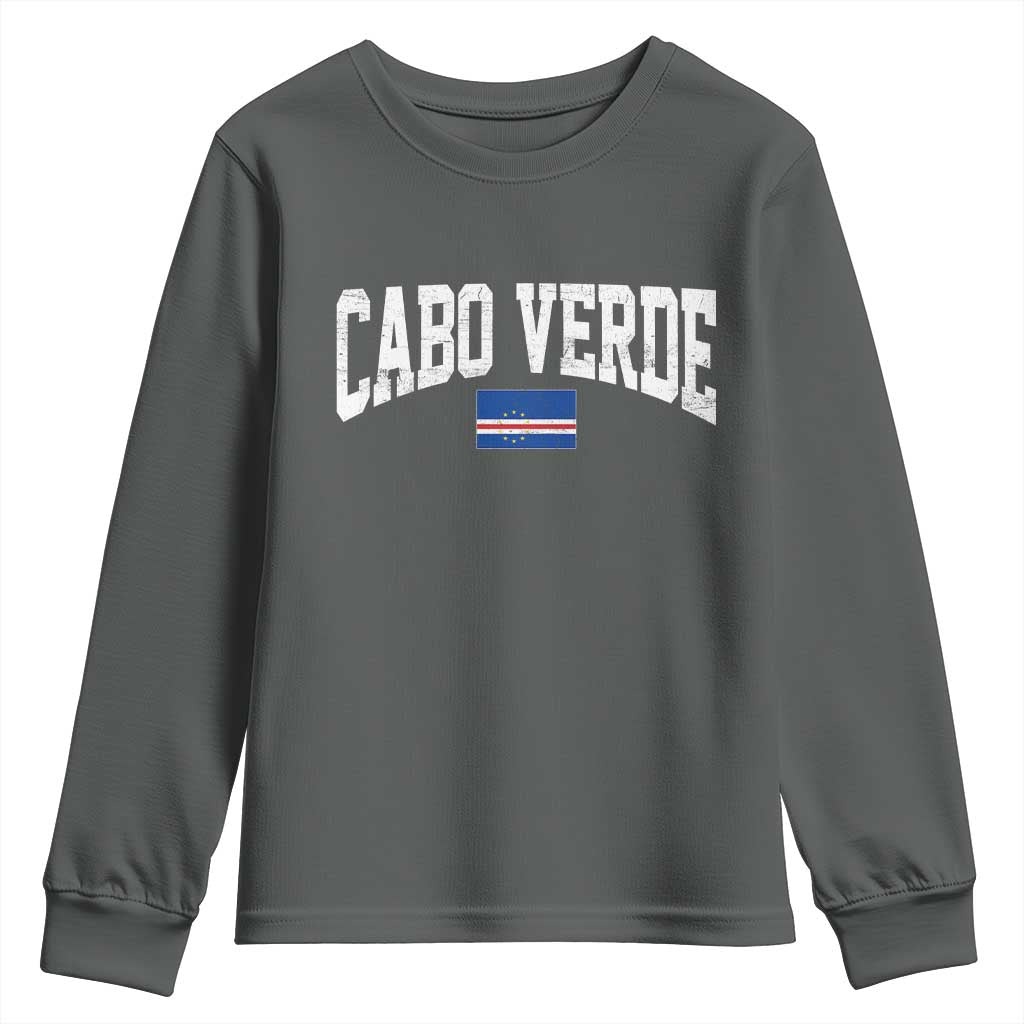 Cabo Verde Sports Throwback Youth Sweatshirt Cape Verdean Pride Lovers