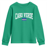 Cabo Verde Sports Throwback Youth Sweatshirt Cape Verdean Pride Lovers