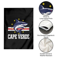 Vintage Cape Verde Shark Cabo Verdean Roots Garden Flag