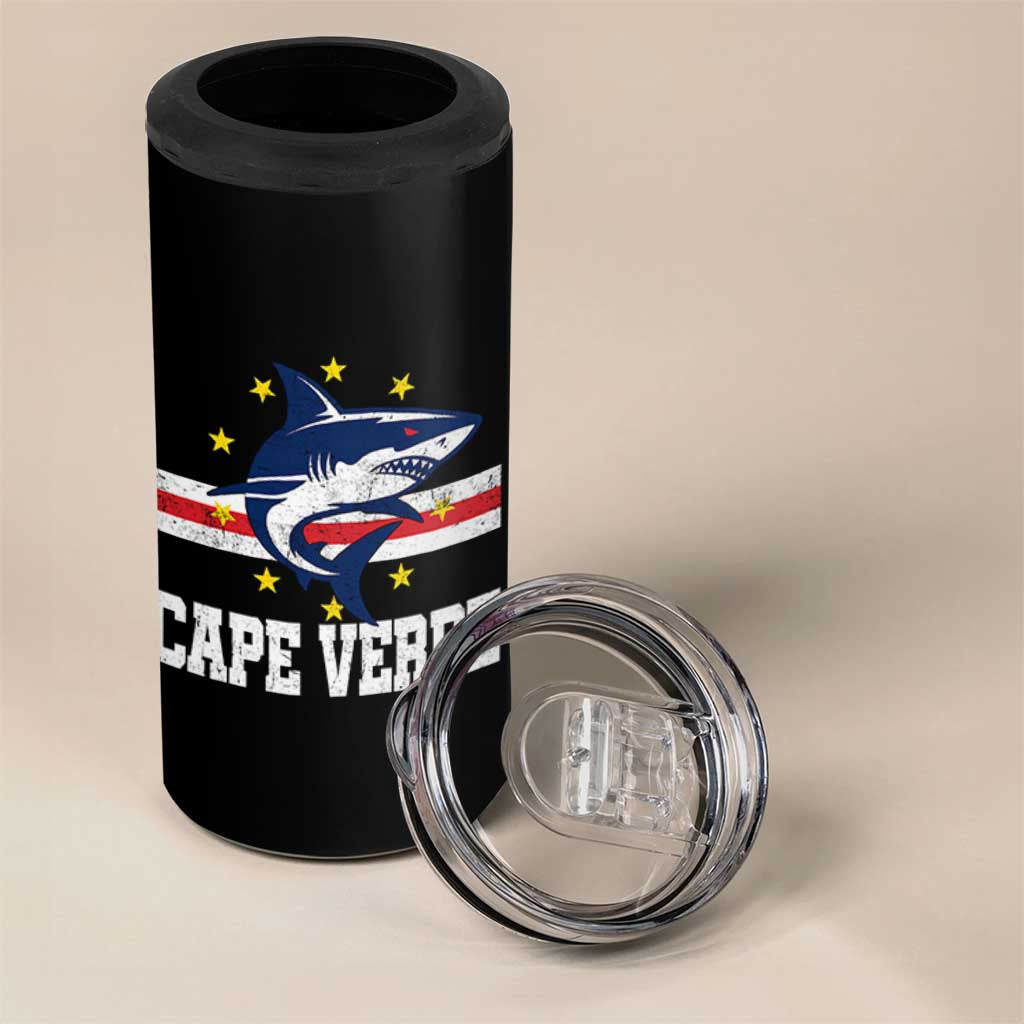 Vintage Cape Verde Shark Cabo Verdean Roots 4 in 1 Can Cooler Tumbler