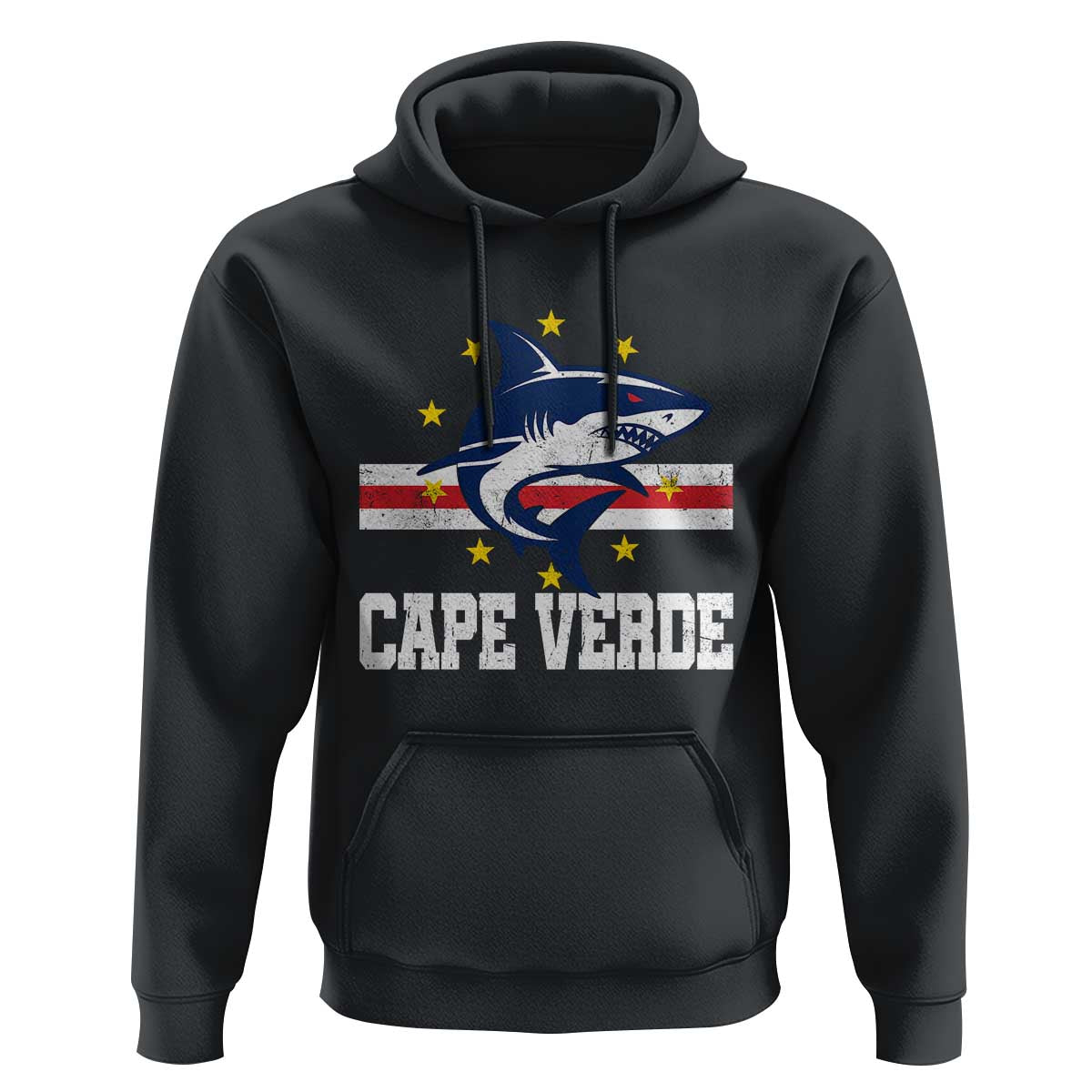 Vintage Cape Verde Shark Cabo Verdean Roots Hoodie