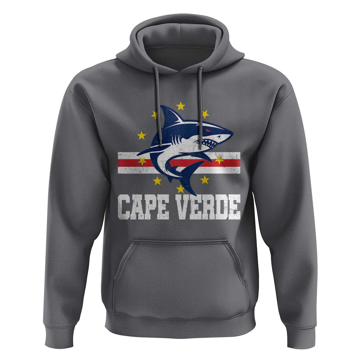 Vintage Cape Verde Shark Cabo Verdean Roots Hoodie