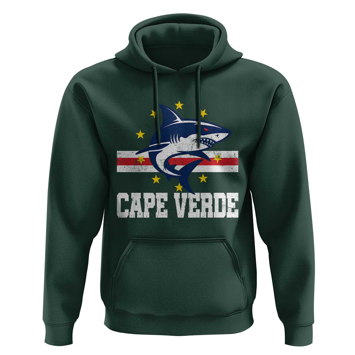 Vintage Cape Verde Shark Cabo Verdean Roots Hoodie