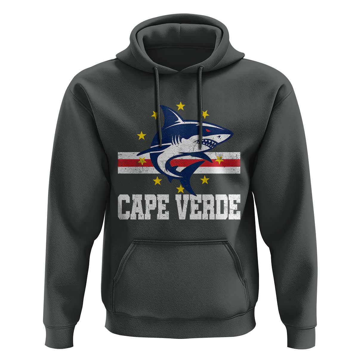 Vintage Cape Verde Shark Cabo Verdean Roots Hoodie