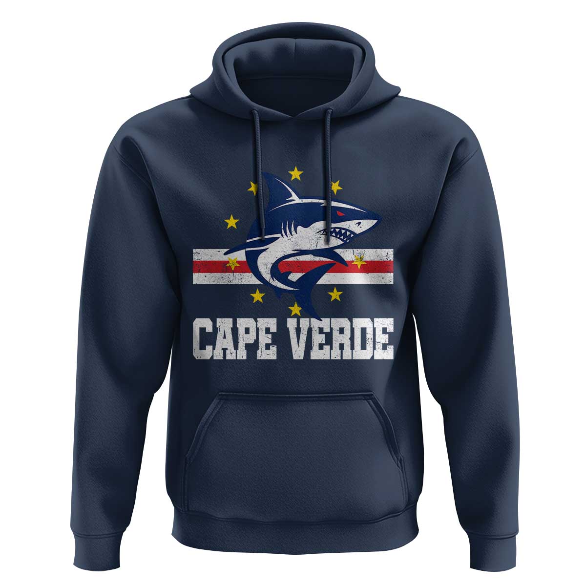 Vintage Cape Verde Shark Cabo Verdean Roots Hoodie