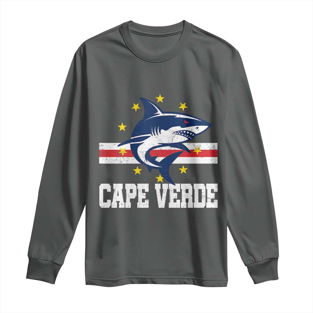 Vintage Cape Verde Shark Cabo Verdean Roots Long Sleeve Shirt