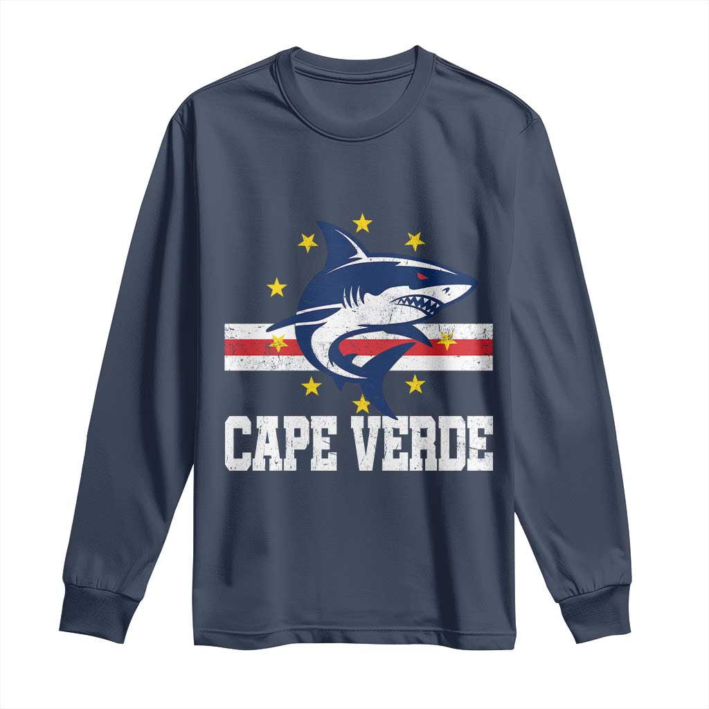 Vintage Cape Verde Shark Cabo Verdean Roots Long Sleeve Shirt