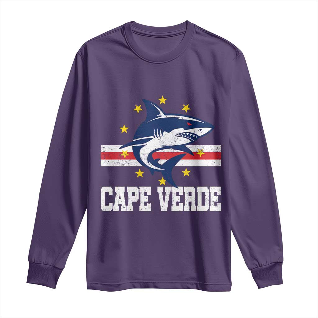 Vintage Cape Verde Shark Cabo Verdean Roots Long Sleeve Shirt
