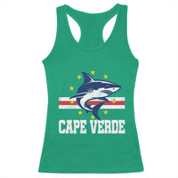 Vintage Cape Verde Shark Cabo Verdean Roots Racerback Tank Top