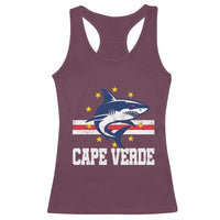 Vintage Cape Verde Shark Cabo Verdean Roots Racerback Tank Top