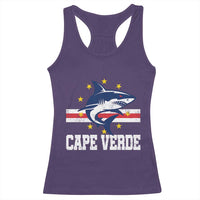Vintage Cape Verde Shark Cabo Verdean Roots Racerback Tank Top