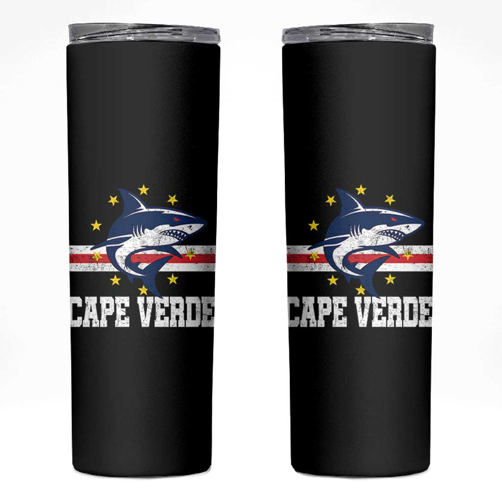 Vintage Cape Verde Shark Cabo Verdean Roots Skinny Tumbler