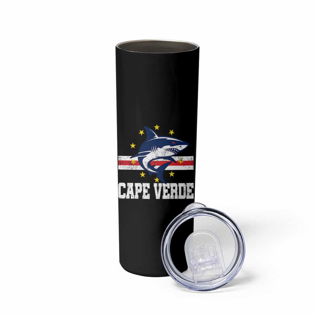Vintage Cape Verde Shark Cabo Verdean Roots Skinny Tumbler