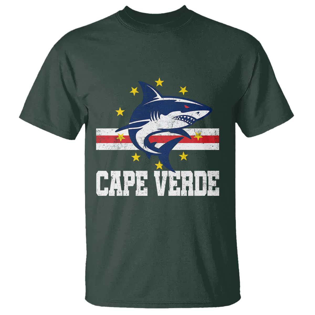 Vintage Cape Verde Shark Cabo Verdean Roots T Shirt