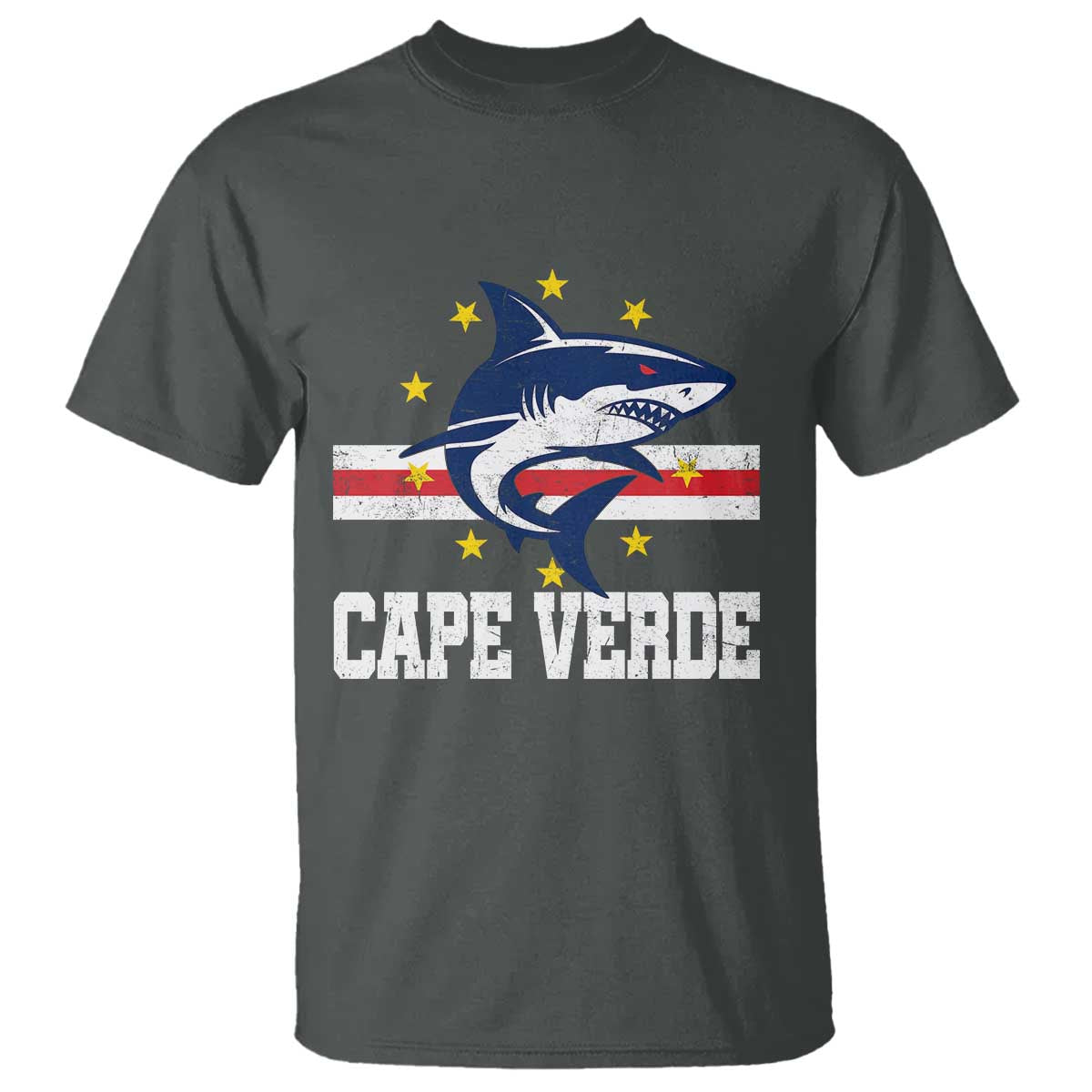 Vintage Cape Verde Shark Cabo Verdean Roots T Shirt