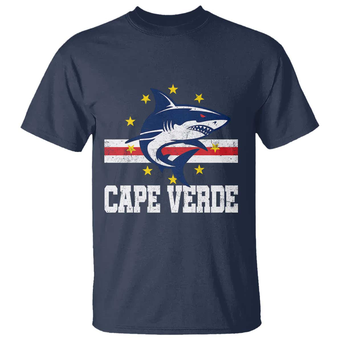 Vintage Cape Verde Shark Cabo Verdean Roots T Shirt