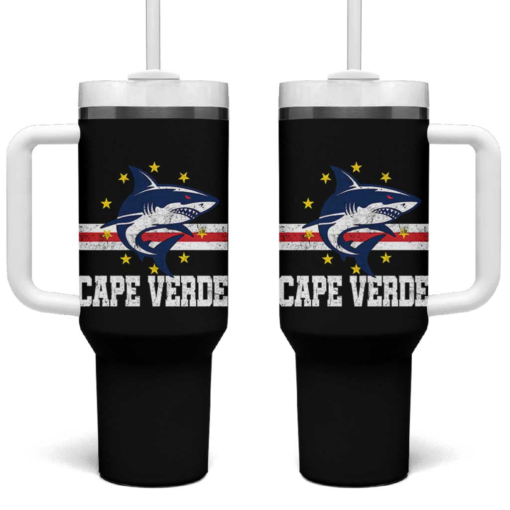 Vintage Cape Verde Shark Cabo Verdean Roots Tumbler With Handle