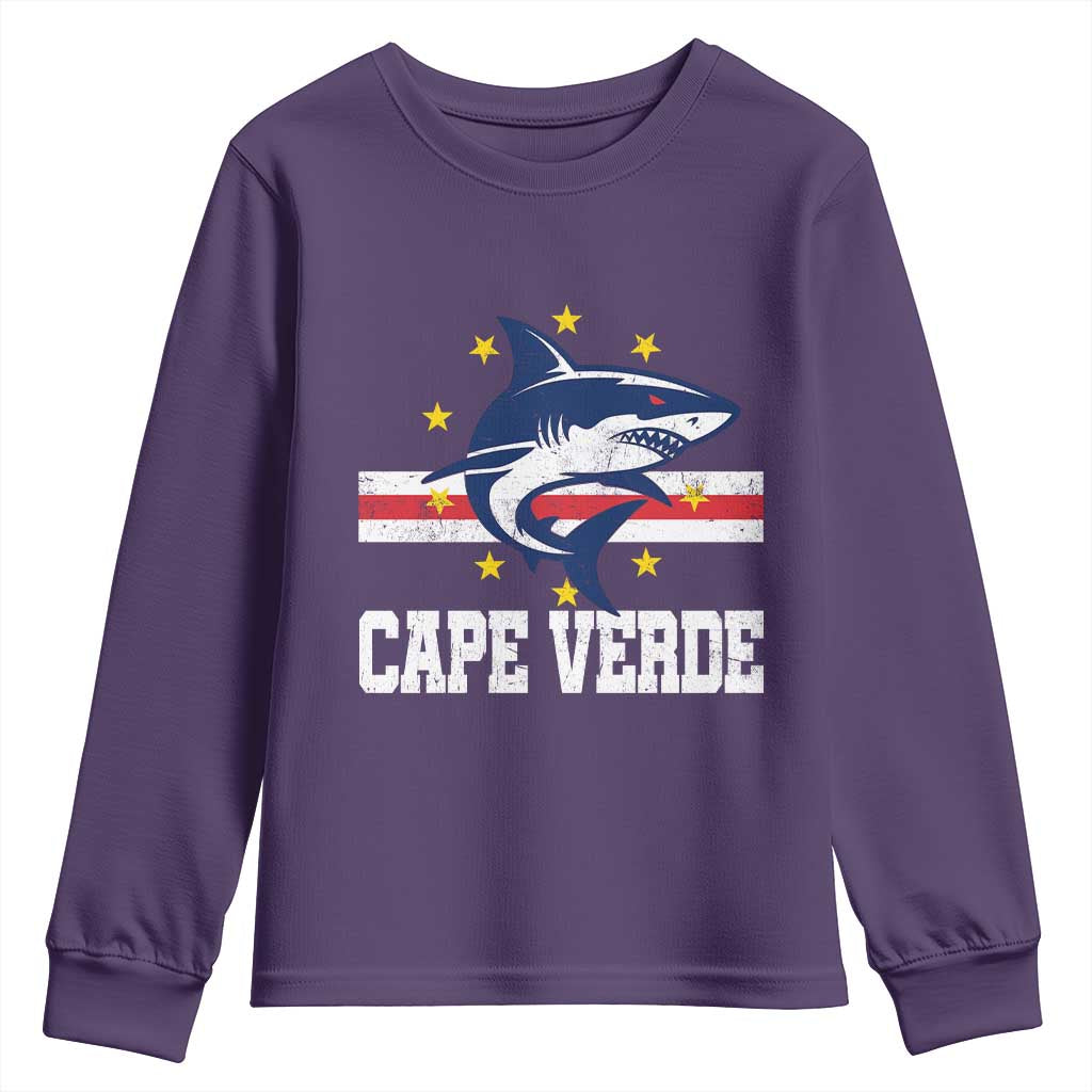 Vintage Cape Verde Shark Cabo Verdean Roots Youth Sweatshirt