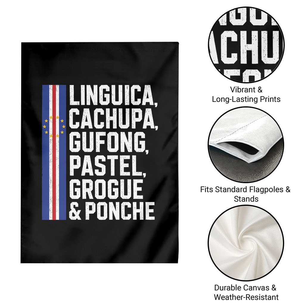 Cape Verde Cuisine Garden Flag Linguica Cachupa Gufong Cabo Verde Heritage