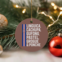 Cape Verde Cuisine Ceramic Ornament Linguica Cachupa Gufong Cabo Verde Heritage