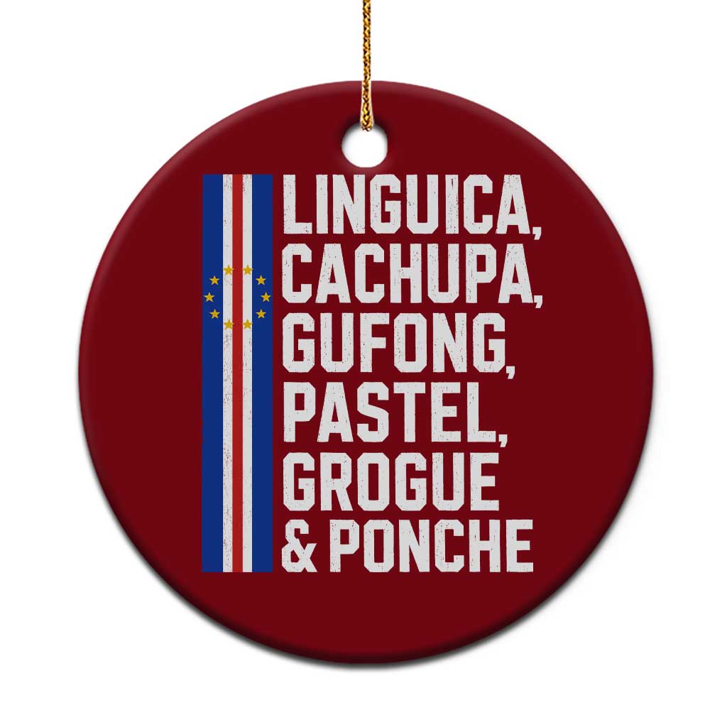Cape Verde Cuisine Ceramic Ornament Linguica Cachupa Gufong Cabo Verde Heritage