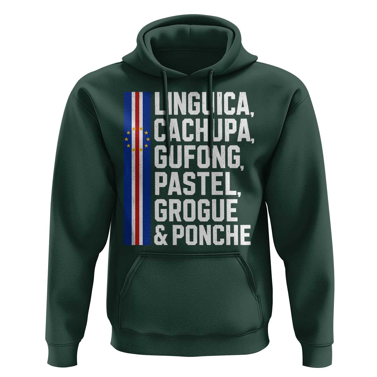 Cape Verde Cuisine Hoodie Linguica Cachupa Gufong Cabo Verde Heritage