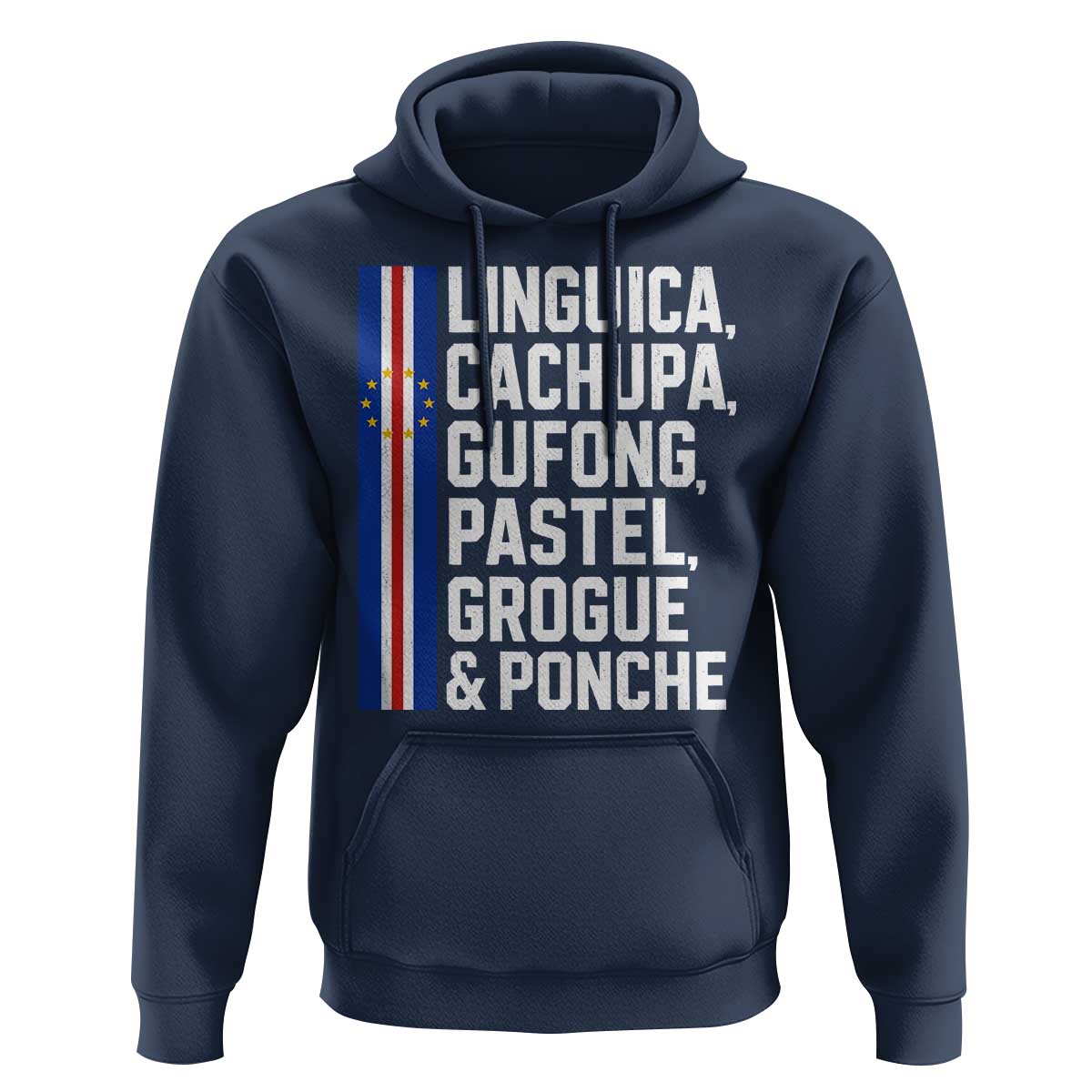 Cape Verde Cuisine Hoodie Linguica Cachupa Gufong Cabo Verde Heritage