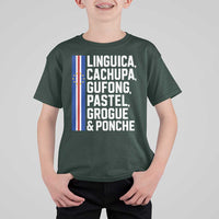 Cape Verde Cuisine T Shirt For Kid Linguica Cachupa Gufong Cabo Verde Heritage