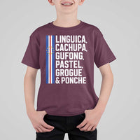 Cape Verde Cuisine T Shirt For Kid Linguica Cachupa Gufong Cabo Verde Heritage