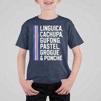 Cape Verde Cuisine T Shirt For Kid Linguica Cachupa Gufong Cabo Verde Heritage