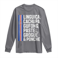 Cape Verde Cuisine Long Sleeve Shirt Linguica Cachupa Gufong Cabo Verde Heritage