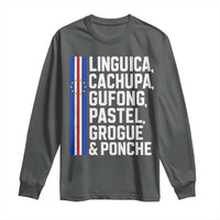 Cape Verde Cuisine Long Sleeve Shirt Linguica Cachupa Gufong Cabo Verde Heritage