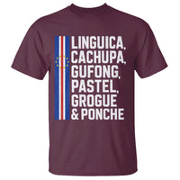 Cape Verde Cuisine T Shirt Linguica Cachupa Gufong Cabo Verde Heritage