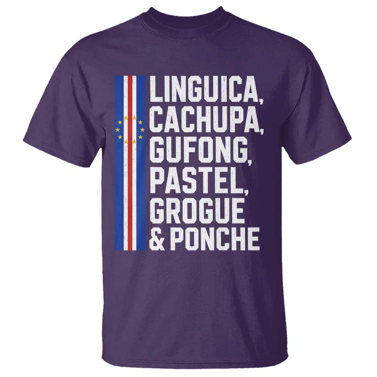 Cape Verde Cuisine T Shirt Linguica Cachupa Gufong Cabo Verde Heritage