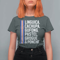 Cape Verde Cuisine T Shirt For Women Linguica Cachupa Gufong Cabo Verde Heritage